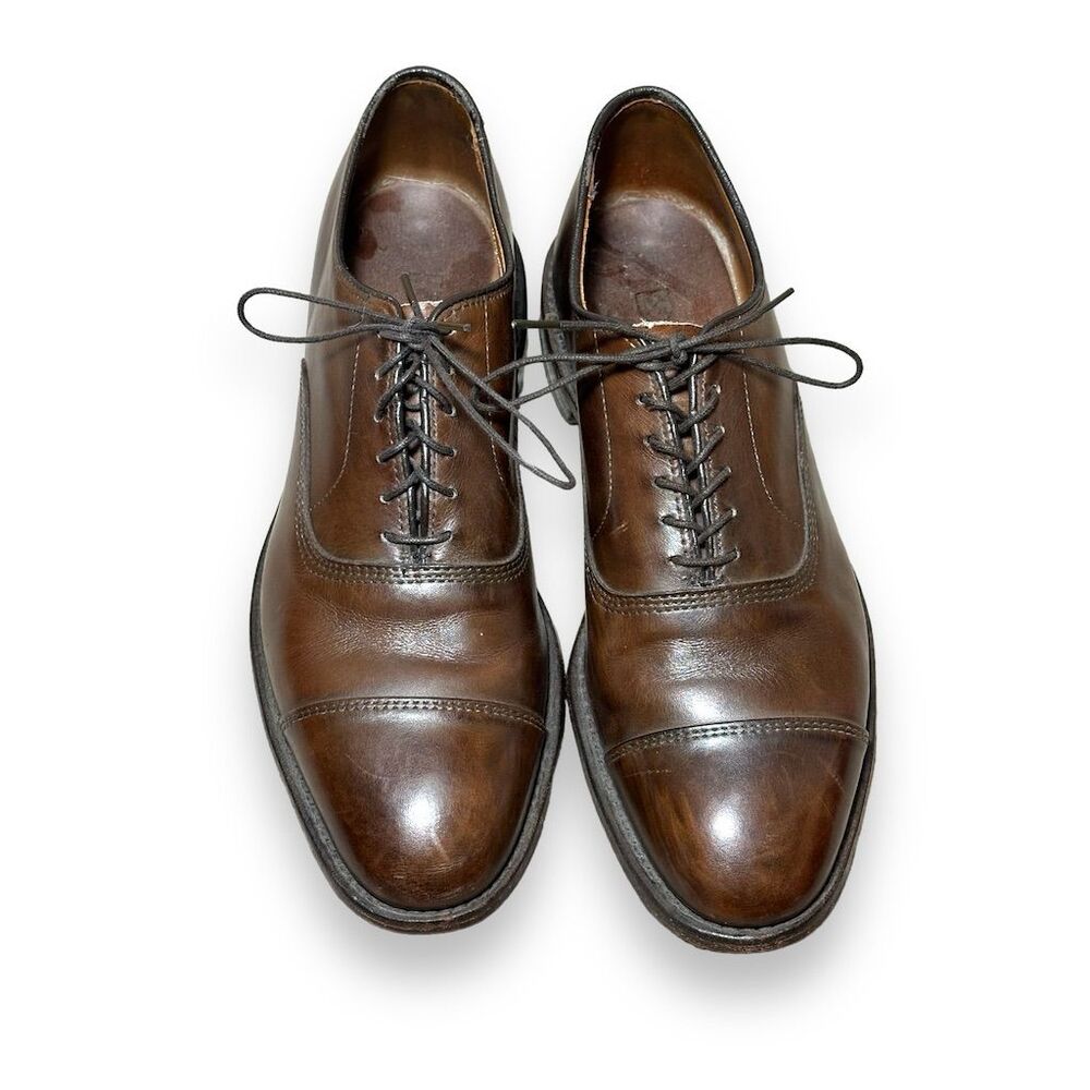 Allen Edmonds Park Avenue Men's Dark Brown Leather Oxford Dress Shoes Size 7D